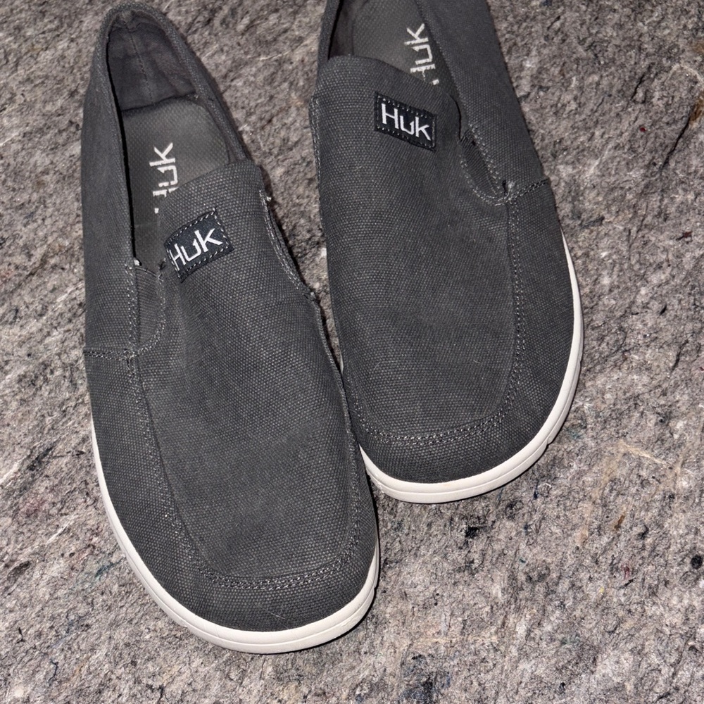 Huk Charcoal Slip-On Loafers - Picture 2 of 9